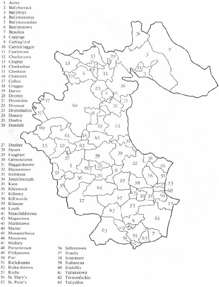 Map Of Co Louth